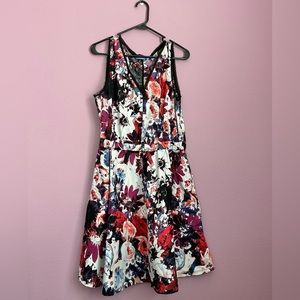 Simply Vera/Vera Wang floral sleeveless dress size L
